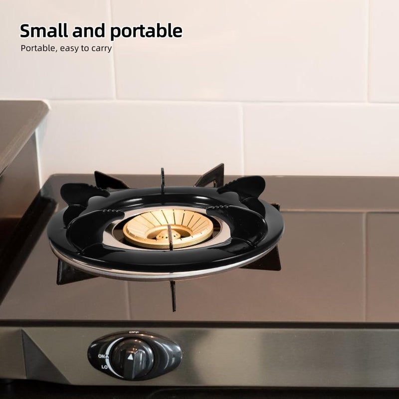 DOITOOL Cast Iron Wok Ring for Gas Stove, 2 Pack Universal Non-Slip 9 Inch Wok Support Rack Stand Burner Grate Replacement Parts, Gas Stove Stand Rack Accessories - Image 2